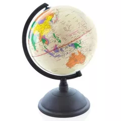 Glob New World Glob cu harta politica a lumii, d=20cm, alb (Gl.20.PVC_white)