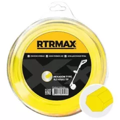 Леска для триммера RTRMAX RTY433 шестигранная 3.3мм/46м