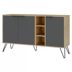 Casetieră Trendy Clara, Stejar, Antracit 142x83x35cm