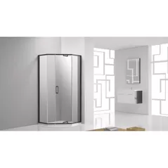 Cabină de duș miscellaneous GR03 90x 90x200 MATTE BLACK 8mm