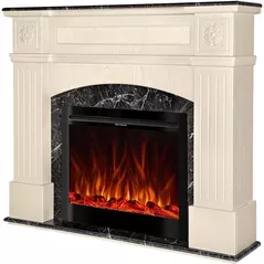 Șemineu electric ArtFlame Josefina & Colorado, 1200x1400x300 mm, Fildeş