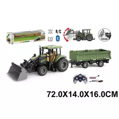 Jucărie cu telecomandă Richi (76520) Tractor R/C cu încărcător