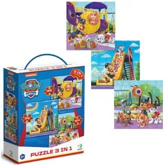 Головоломка Dodo 200578 Puzzle 3în1 Teren de joacă, seria Patrula Cățelușilor