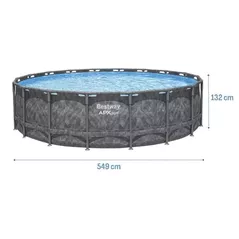 Piscină cu cadru Bestway 561KC APX 365, 549x132cm Round Pool Set 26423L
