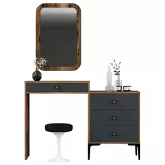 Туалетный столик Trendy Lizbon 543-Nuc, Antracit 124x84x40cm