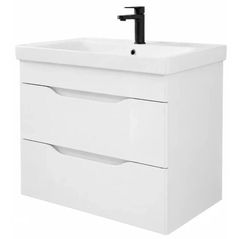 Шкаф под умывальник Mashtab 10995 Print cu 2 sertare 80cm Alb