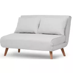 Canapea Trendy Folde Teddy Fabric-Crem (2 locuri)