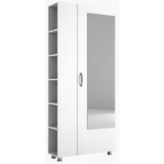 Mobilă pentru antreu Trendy Meyra, Alb, 80x185x29cm (GTR005913)