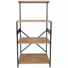 Шкаф Trendy Anemon-Negru, Pin 60x124x45cm, multifunctionala (GTR006653)