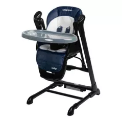 Стульчик для кормления Caretero 7652 Стульчик+Качели Indigo Чёрно-Синие