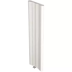 Radiator Carisa CURVY 1800x495 CUR 9016 TEX White (4 elem) alum