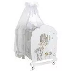 Кроватка Baby Expert 1LT Meravi 0401 Meravigla Белый