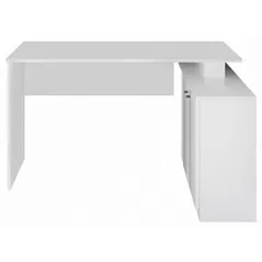 Masă de birou Trendy Basak, Alb, 130x74x60cm
