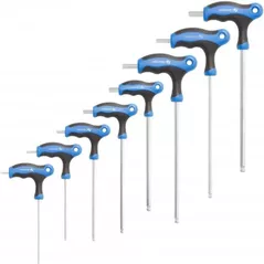 Set de unelte de mână Hoegert Set de chei hexagonale cu maner T 8buc HT1W880