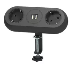 Filtru electric ORNO ORAE13133GSB 2 prize + 2 USB 1.4M NEGRU