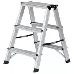 Scară Lider-Tech AD0403A Scara dubla aluminum, 2x3 trepte, H=0.65m, sarcina max.150kg