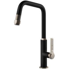 Смеситель кухонный Gessi 60053-599 Officine Fino: Brushed Nickel / Matte Black