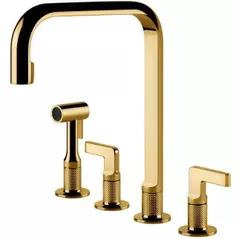 Смеситель кухонный Gessi 58703-246 Inciso Gold PVD