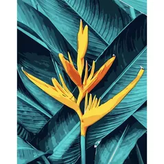 Картина по номерам Strateg R 9 / 9 (GS1540)(61094) Floare galbena, 40x50 cm