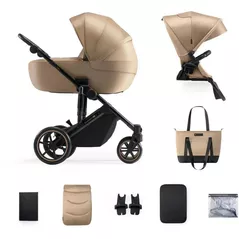 Сărucior pentru copii KinderKraft Prime2 KSPRIM02BEG2000 2в1 SANDROSE BEIGE