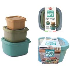 Контейнер для хранения пищи Snips 56517 Aroma Box Multicolor 3buc (0.5l/1l/1.5l)