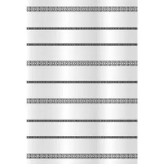 Perdea de duș Bisk 08179 TXT MONDO, alb/negru 180x200