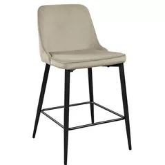 Scaun de bar Deco Clasic Small Beige HLR7+Black Legs