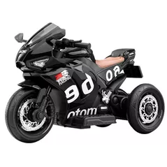 Mașină electrică pentru copii Richi (96307) Motocicleta neagra pe acumulator pentru copii (868)