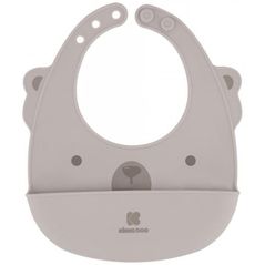 Bavețică Kikka Boo 31303030036 Baveta din silicon Beige