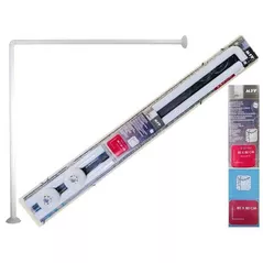 Карниз для ванной MSV 40475 Карниз для шторки Г -форма 80x80cm