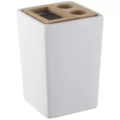 Pahar pentru periuțe de dinți Bisk 06578 Suport periute de dinti PURE