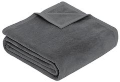 Textile de casă Ibena 3560 /816 Uni Kniedecke Porto Dark grey