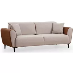 Canapea Trendy Aren Bej, scortisoara (3 locuri)