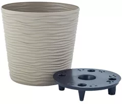 Ghiveci pentru flori Aleana 115089 cu insertie Fiujin d23.5x22 cm, cacao