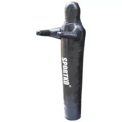 Articol de box SUHS 11587 Manechin de lupta 1 picior 1,5 m din piele, negru 1020-01