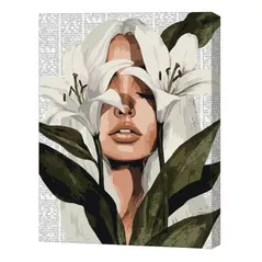 Tablou pe numere Ideyka KHO8614 40x50cm Eco, Poezie colorata: Crini