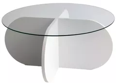Журнальный столик Trendy Bubble, белый 75x35x75 см