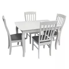 Set masă și scaune Evelin di Costacurta стол HV-29V White + 6 стула Wenyi White/Grey