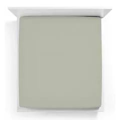 Lenjerie de pat Formesse 035-13-0633 Fitted Sheet Bella Gracia standard 140x190-160x220 Grey green