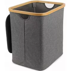 Корзина для белья Jumi CD-306912 Cos pentru rufe, capacitate 80L, Gri