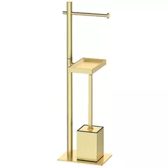 Ёршик для унитаза Gappo G906-3 Satin Gold