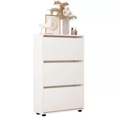 Raft pentru încălțăminte Mobildor-Lux Leo 90x27x125H cm White