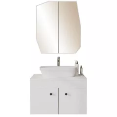 Dulap pentru lavoar Trendy Dulap cuart-alb