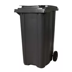 Coș de gunoi Uniplast 37243 Cos pentru transportarea deseurilor 240 L pe roti (gri inchis) STANDART HE