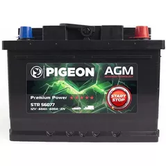 Автомобильный аккумулятор Pigeon EFB Start/Stop 12V 60Ah 600A