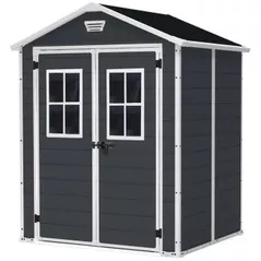 Садовый сарай Keter 56117 Breteuil 6x5, 185x152x226cm, gri inchis