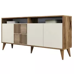 Casetieră Trendy Milan 160, Nuc, Crem 160x78x35cm