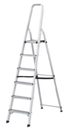 Лестница Lider-Tech AF0106A Scara cu suport aluminiu, 6 trepte, H=1.88m, sarcina max.150kg