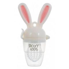 Seturi pentru hrănire bebelușilor Roxy Kids RFN-006 Ниблер Bunny Twist с поворотным механизмом, розовый