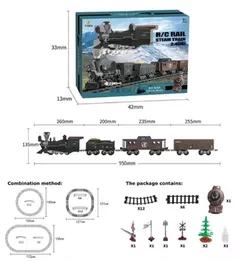 Машина Richi (24627) Cale ferata cu tren pe baterii, cu sunete si lumini (8K)